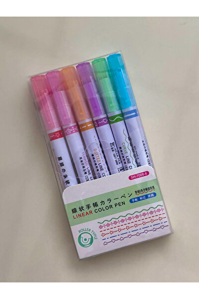 ZEYCENS مجموعة أقلام رصاص منقوشة مكونة من 6 قطع