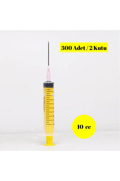 TTT WORLD 10 ML STERİL TEK KULLANIMLIK UZUN/PEMBE UÇLU ENJEKTÖR/ŞIRINGA 300 A...