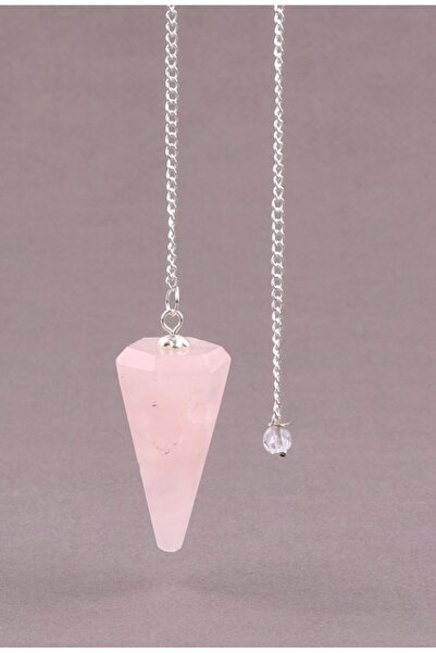 Mavera Doğaltaş باندول من حجر الكوارتز الطبيعي الوردي - البندول