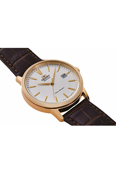 Orient Ra-Ac0F04S10B Leather Brown White Dial 42 mm Automatic Men's Wristwatch