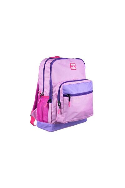 Ceren Kırtasiye Geantă de școală cu urs roz - BD CN0238
