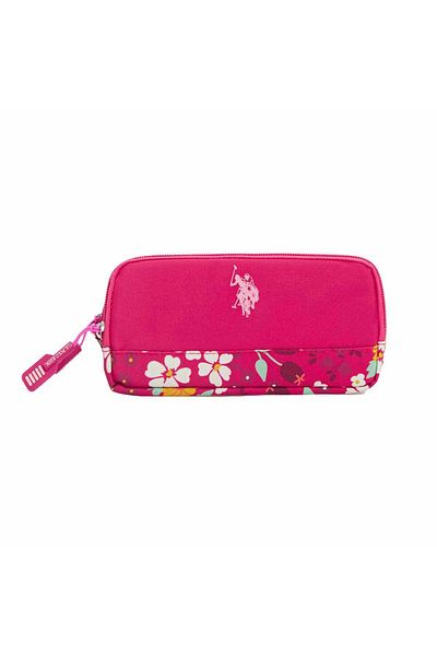 U.S. Polo Assn. ΗΠΑ Polo Pink Floral Μολυβοθήκη PLKLK23232