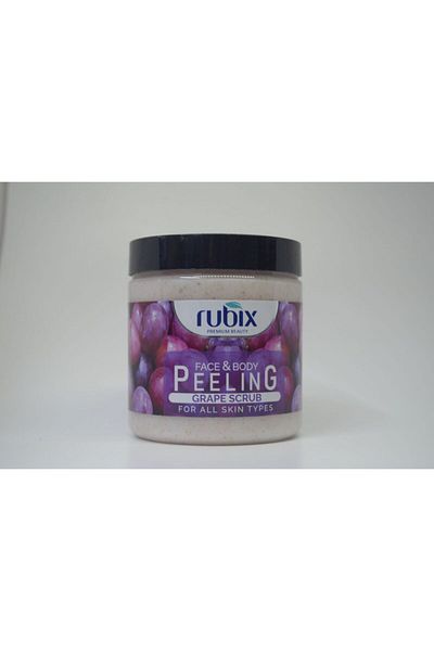 Rubix PREMIUM BEAUTY
FACE PEELING & BODY
GRAPE SCRUB
FOR ALL SKIN TYPES 500 Ml