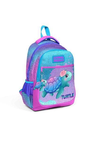 Yaygan Çanta Coral High Turtle Patterned School Bag 223497
