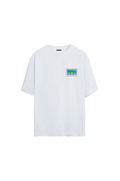 THEWERT Unisex Cool Kids Never Die Štampano Bela Oversize kroj majica