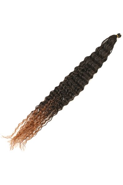 KONAK PERUK Russian Afro Wave Hair - Black / Copper Ombreli