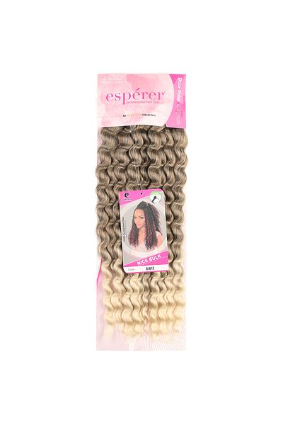KONAK PERUK Afro Water Wave - For Ashy Brown and Platinum Ombreli Hair