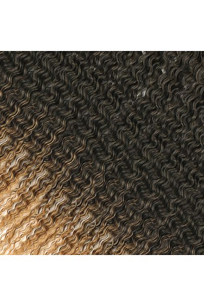 KONAK PERUK Black Caramel Ombreli Russian Afro Wave Hair