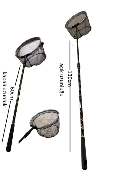 faial Balık Yakalama Kepçesi Katlanabilir Teleskopik Havuz Kepçesi Akvaryum Kepçesi