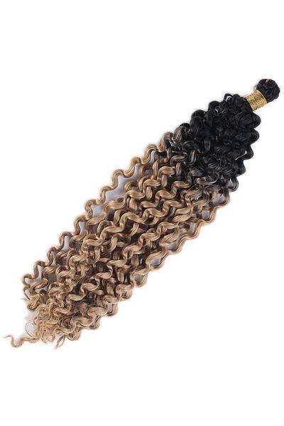 KONAK PERUK Black Caramel Ombreli Afro Wave Hair