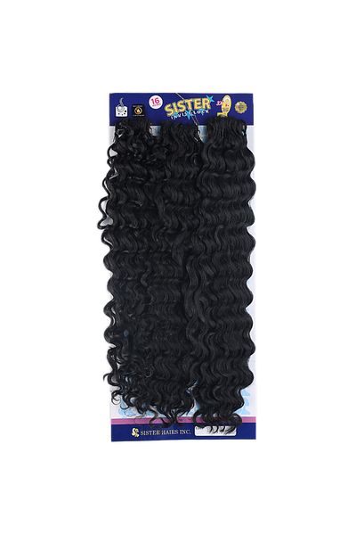 KONAK PERUK Hair-Black Sister Afro Wave 1