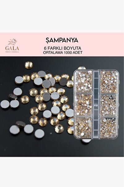 GALA Professional CRYSTAL TAŞ ŞAMPANYA 6 FARKLI BOYUT