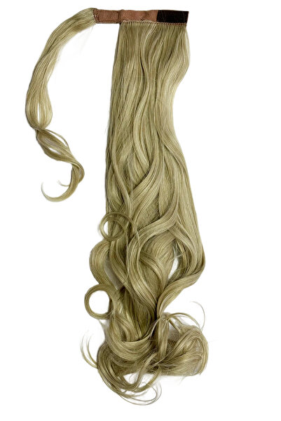 Eva Peruk Maşalı Bağlamalı At Kuyruğu Küllü Platin