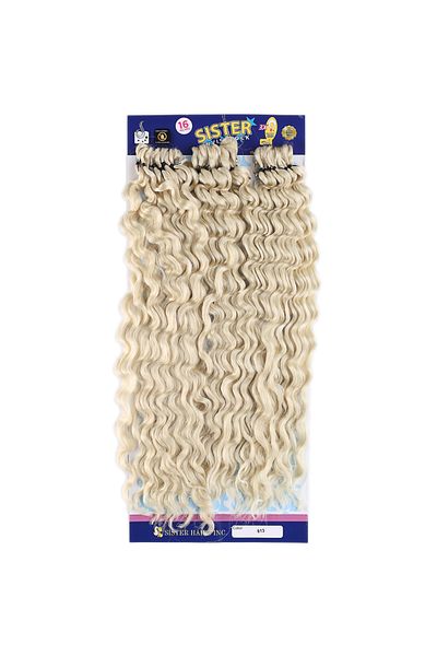 KONAK PERUK Platinum 613 Sister Afro Wave Hair