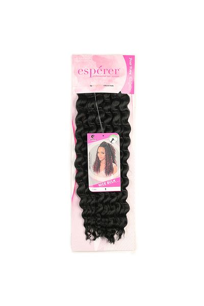 KONAK PERUK Black Afro Water Wave - Bulk and Nice