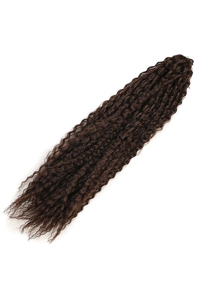KONAK PERUK Brown Brazilian Afro Wave Hair