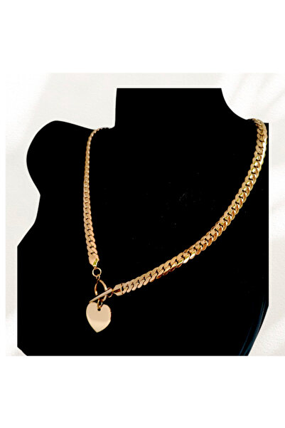 Falaise Accessories Çelik Altın Kalpli Kolye