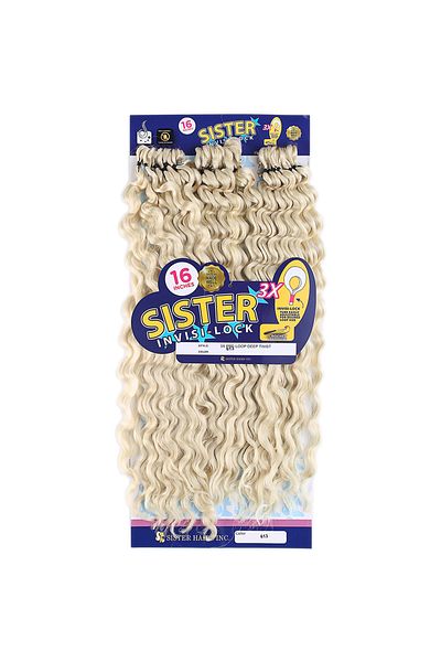 KONAK PERUK Platinum 613 Sister Afro Wave Hair
