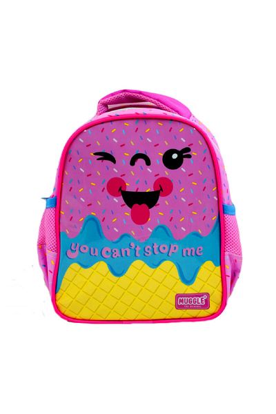 MUGGLE Single Compartment Pink Ice Cream Kindergarten Backpack MU-8676