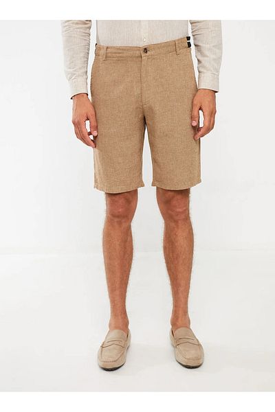 LC Waikiki Slim Fit Linen Blended Men's Shorts