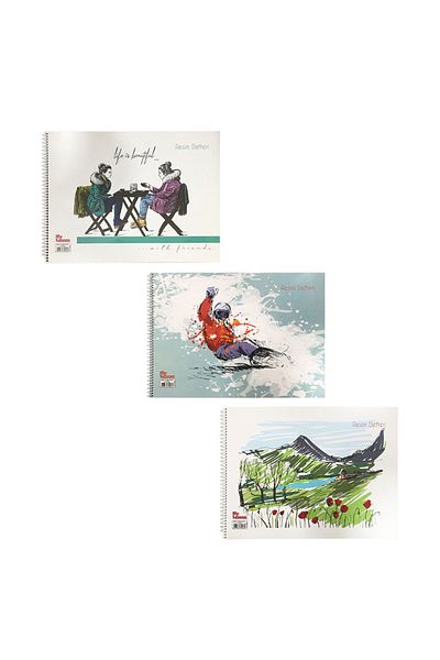 Tokaç كتاب صور 24X34 غطاء كرتوني ماي ليسون مع سيبرال 15 Yp - 3 قطع