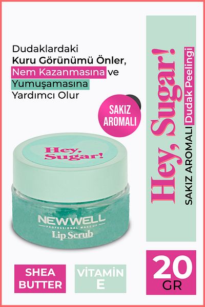 New Well Hey Sugar!Gum Flavored Lip Peeling 20gr
