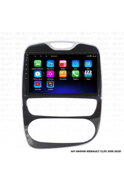 MYWAYY RENAULT CLİO 4 ANDROİD 12 MULTİMEDYA CARPLAY 2GB RAM+32GB HDD NAVİGASY...