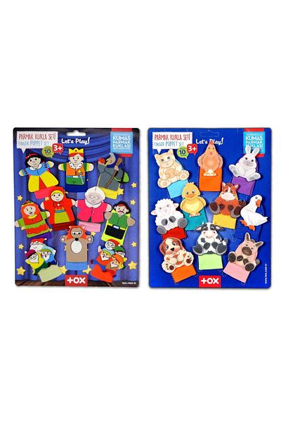 Tox 2 Set - 20 Pieces Fairy Tale Heroes And Pets Finger Puppet T772 T225