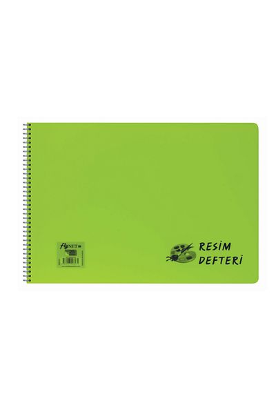 FLY COLOR دفتر صور حلزوني مقاس 25*35 سم - 25 ورقة، غطاء بلاستيكي متوسط