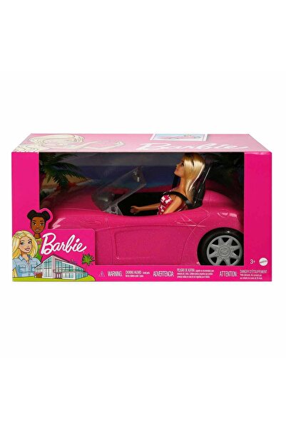 Barbie ve Havalı Arabası - Pembe Elbiseli