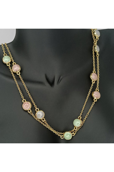 Falaise Accessories ÖZEL TASARIM BONCUKLU UZUN KOLYE - YEŞİL