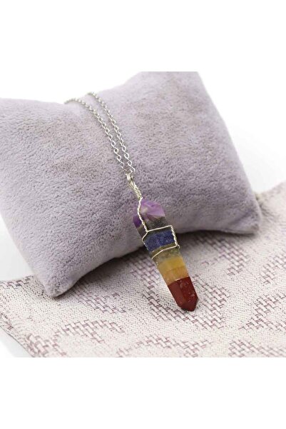 MYTAKIAĞACIMFH قلادة نموذج كومة البندول المتعرجة من الحجر الطبيعي من أحجار ال...