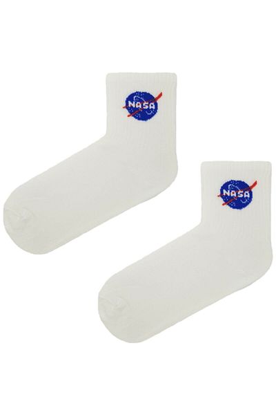 Esinti NASA Themed Socks - White
