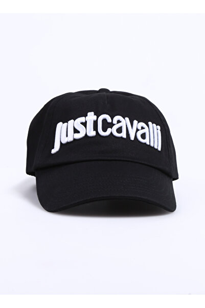Just Cavalli Siyah - Beyaz Kadın Şapka 74RBZK30