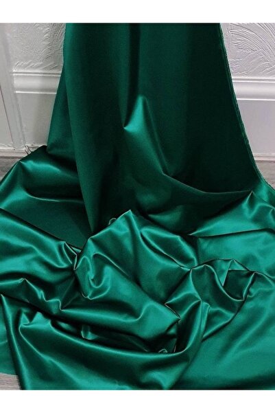 MODELİSA Zümrüt Yeşili Saten Kumaş