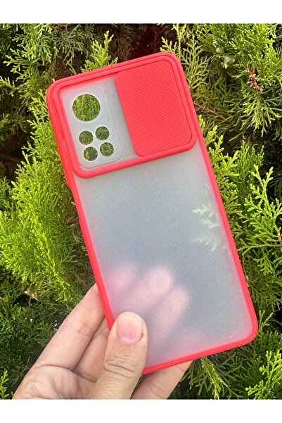 Aksesuarda Moda Redmi Mi 10T-10T Pro Uyumlu Sürgülü Kamera Korumalı Kılıf