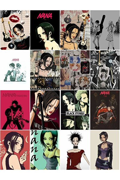 owl bag Nana-Black Stones çoklu 16'lı sticker seti