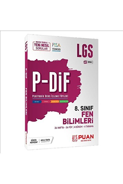 Puan Yayınları 8. Sınıf Lgs Fen Bilimleri Pdif Çek Kopar Konu Anlatım Föyleri