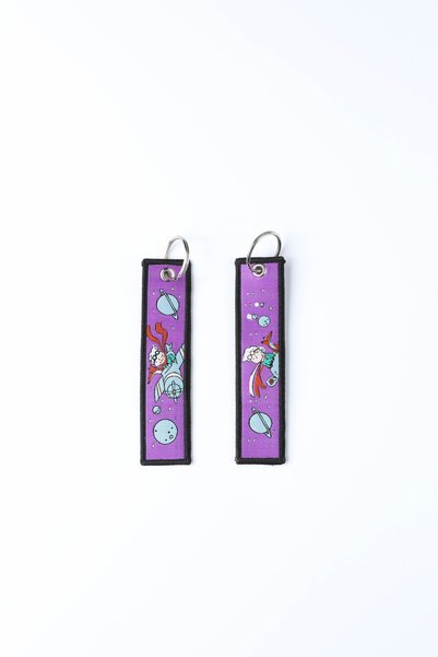 gokmentoy Little Prince Double Sided Woven Fabric Keychain