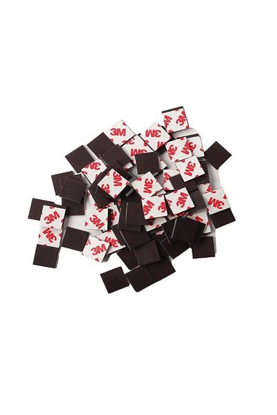 Hdg 100 قطعة مغناطيس لاصق لاصق - 2 سم × 2 سم مربع