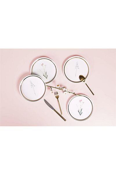 Porland 18 Cm Botanical Cake Set - Set of 4