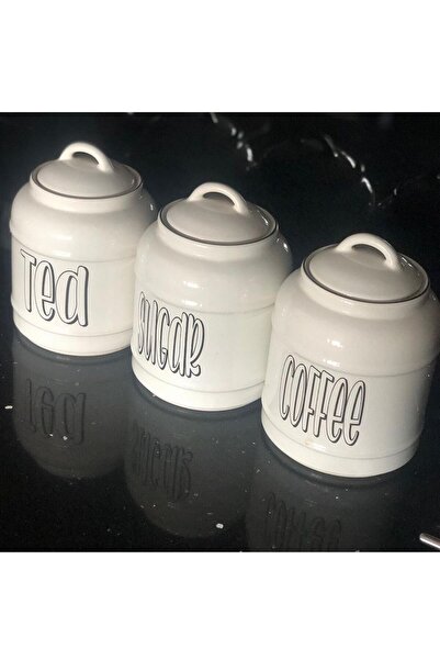MİEN Seramik 3 Lü Büyük Boy Baharatlık