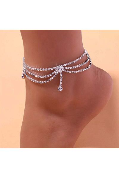 Flaner Paris Aksesuar Elegant women's stone anklets