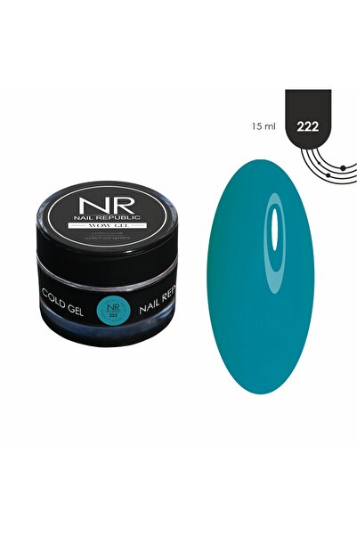 Nail Republic Builder Jel Yeşil Wow Gel 222 (15 GR) | Profesyonel Tırnak Yapı...