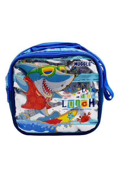 MUGGLE Cutie de prânz Cute Shark cu termos Albastru MU-0068