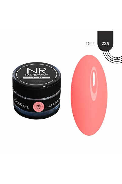 Nail Republic Builder Jel Pembe Wow Gel 225 (15 GR) | Profesyonel Tırnak Yapı...