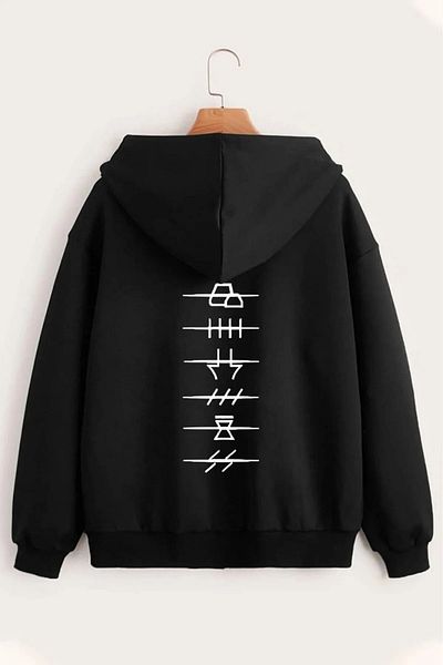 DAXİS Sportwear Company Digital Printed Unisex Two Thread Raised Zipper Hooded Sweatshirt Daxis Sportwear Company