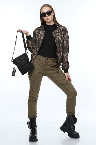 KISCHE Unisex Μαύρη αθλητική τσάντα ώμου