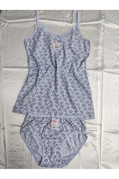 JENİKA Set de 2 pantaloni și chiloți cu curele de frânghie pentru femei