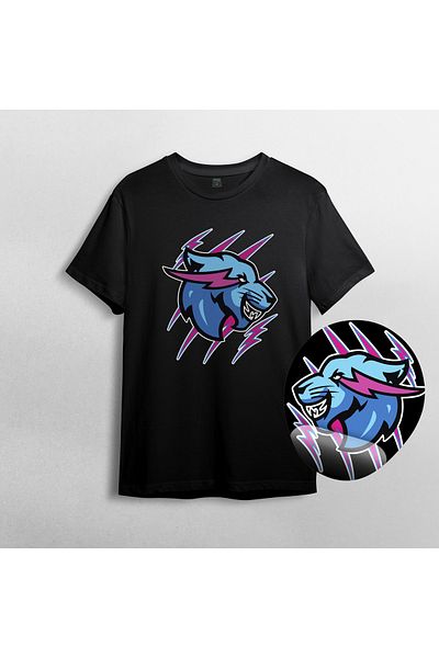 Pixxa Κύριος. Σετ μπλουζάκι και Mousepad Beast 100% Cotton Crew Neck